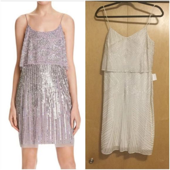 Aidan Mattox Dresses & Skirts - Mesh Sequins Popover Party
